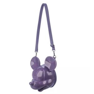 Purple Glitter Mickey Mouse Backpack